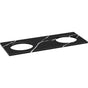 Kohler - Silestone quartz 61'' vanity top with double oval cutouts - Eternal Marquina