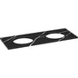 Kohler - Silestone quartz 61'' vanity top with double oval cutouts - Eternal Marquina