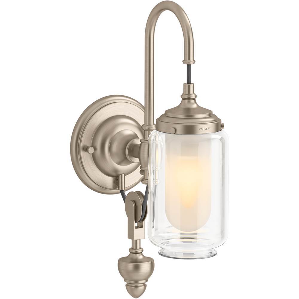 Kohler - Artifacts One-light adjustable sconce - Brushed Bronze