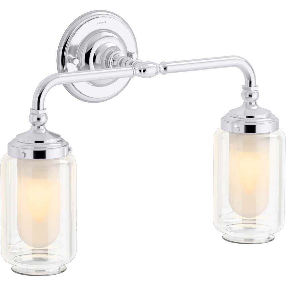 Kohler - Artifacts Two-light sconce - Polished Chrome