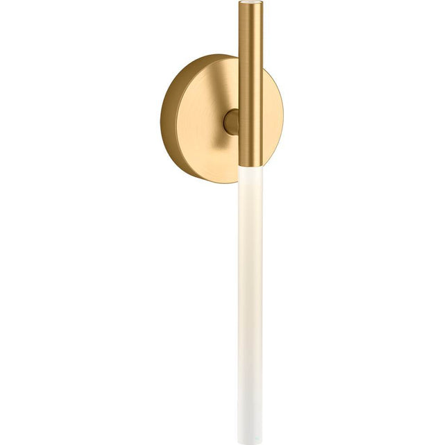 Kohler - ComponentsE One-light LED sconce - Brushed Moderne Brass