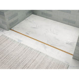 1-1/4'' x 60'' linear drain grate with perforated pattern