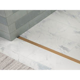 2-1/2'' x 48'' linear drain grate with perforated pattern