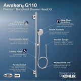 Awaken G110 36 in. deluxe four-function handshower kit with 2.5 GPM