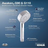 Awaken G110 Three-function handshower, 2.5 gpm