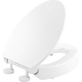 Kohler - Hyten Elevated Quiet-CloseE elongated toilet seat - White
