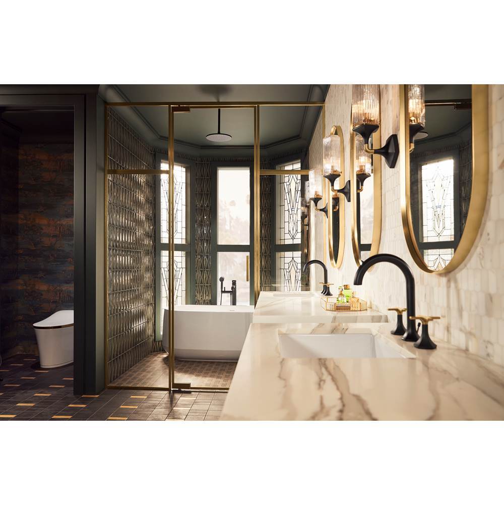 Occasion Floor-mount bath filler trim with handshower