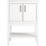 Kohler - Winnow 24'' bathroom vanity cabinet with sink and quartz top - White