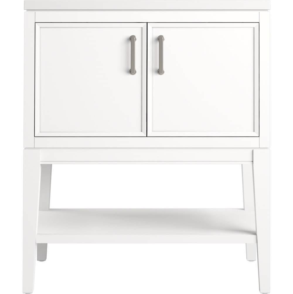 Kohler - Winnow 30'' bathroom vanity cabinet with sink and quartz top - White