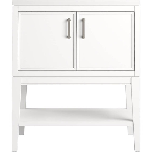 Kohler - Winnow 30'' bathroom vanity cabinet with sink and quartz top - White