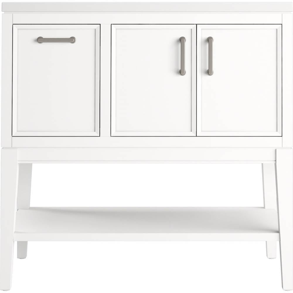 Kohler - Winnow 36'' bathroom vanity cabinet with sink and quartz top - White
