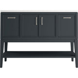 Kohler - Winnow 48'' bathroom vanity cabinet with sink and quartz top - Slate Grey