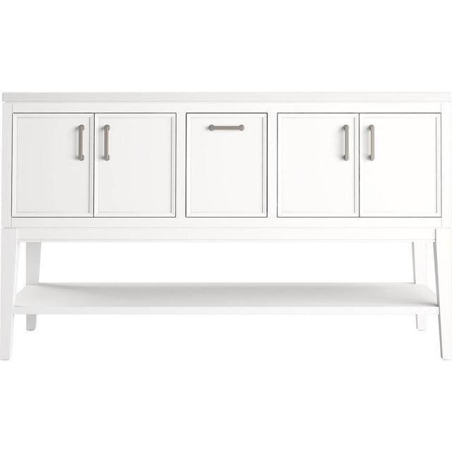 Kohler - Winnow 60'' bathroom vanity cabinet with sinks and quartz top - White