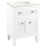 Kohler - Hearthaven 24'' bathroom vanity cabinet with sink and quartz top - White