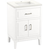 Kohler - Seer 24'' bathroom vanity cabinet with sink and quartz top - White