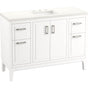 Kohler - Seer 48'' bathroom vanity cabinet with sink and quartz top - White