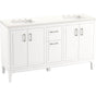 Kohler - Seer 60'' bathroom vanity cabinet with sinks and quartz top - White