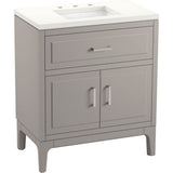 Kohler - Seer 30'' bathroom vanity cabinet with sink and quartz top - Mohair Grey