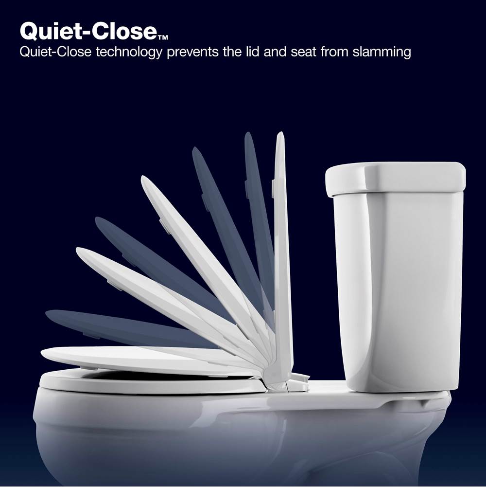 CymbalE ReadyLatch Quiet-CloseE round-front toilet seat