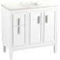 Kohler - Southerk 36'' bathroom vanity cabinet with sink and quartz top - White