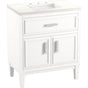 Kohler - Southerk 30'' bathroom vanity cabinet with sink and quartz top - White