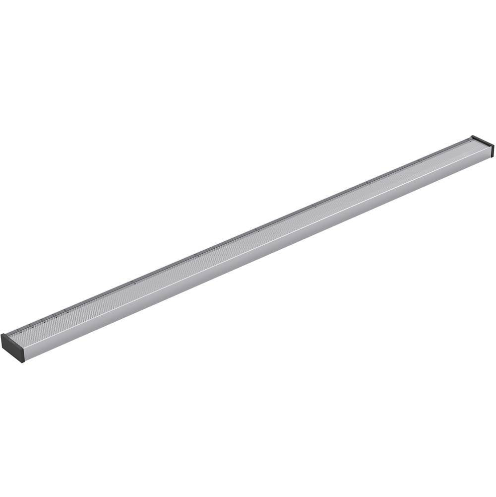 Kohler - 2-1/2'' x 48'' linear drain grate with tile-in panel - Bright Silver