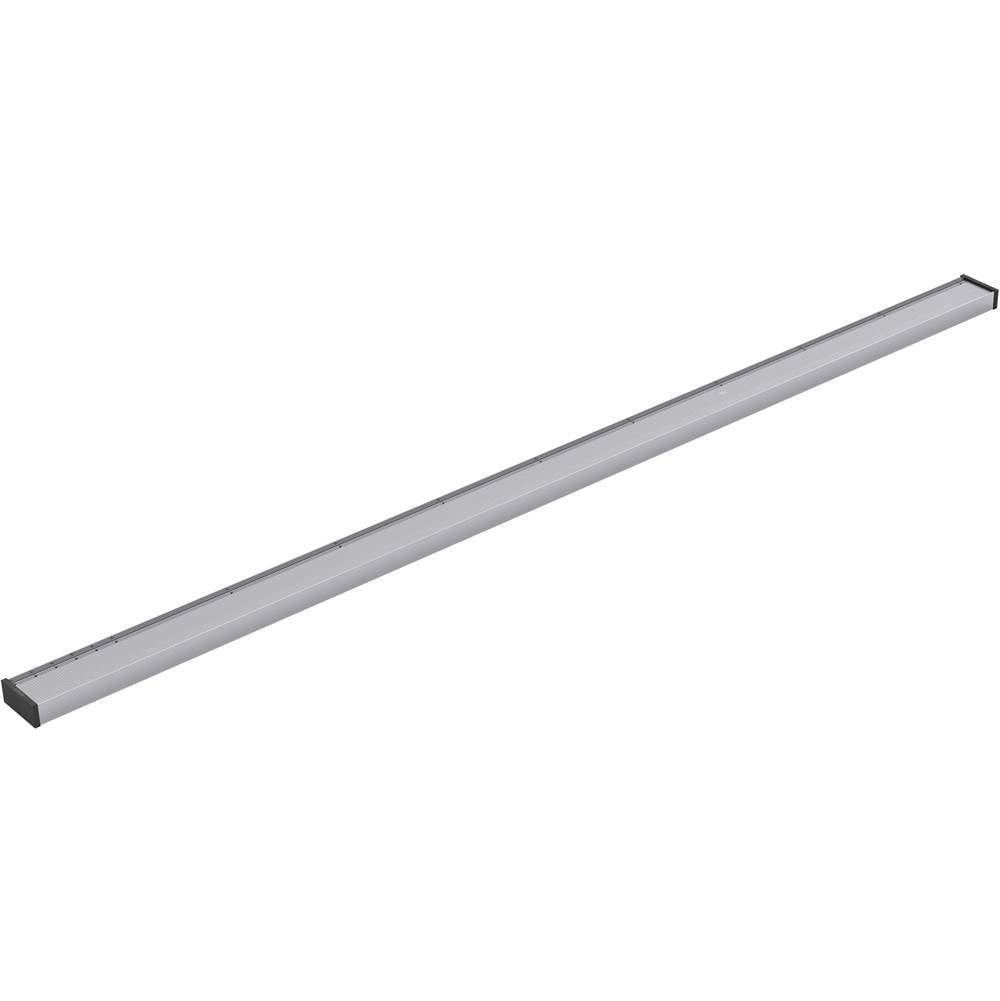 Kohler - 2-1/2'' x 60'' linear drain grate with tile-in panel - Bright Silver