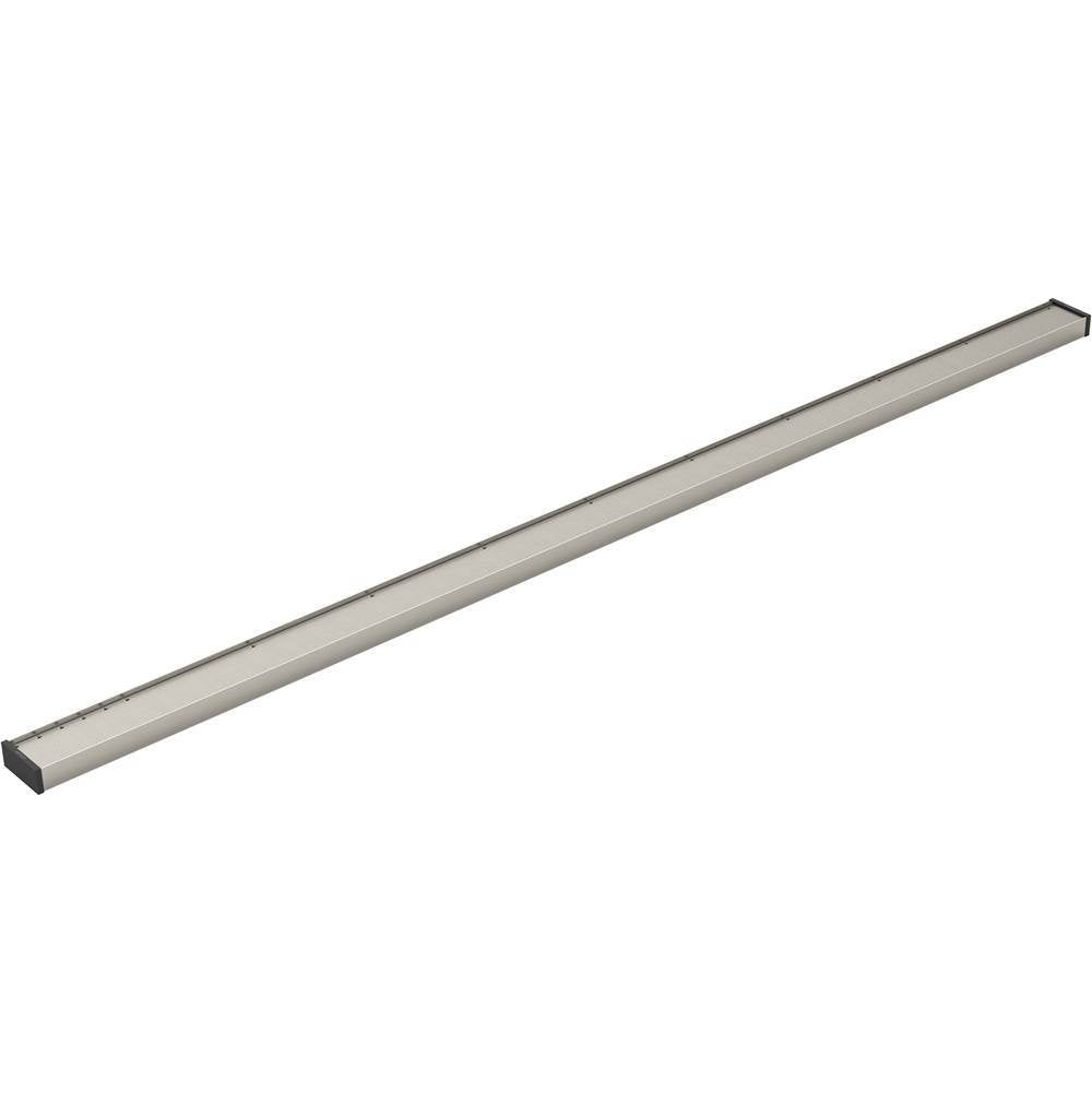 Kohler - 2-1/2'' x 60'' linear drain grate with tile-in panel - Anodized Brushed Nickel