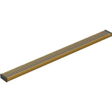 Kohler - 2-1/2'' x 36'' linear drain grate with lattice pattern - Vibrant Brushed Moderne Brass