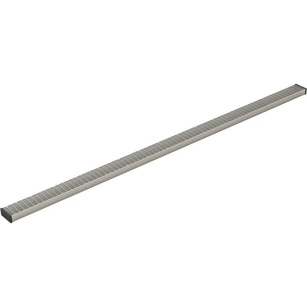 Kohler - 2-1/2'' x 60'' linear drain grate with lattice pattern - Anodized Brushed Nickel
