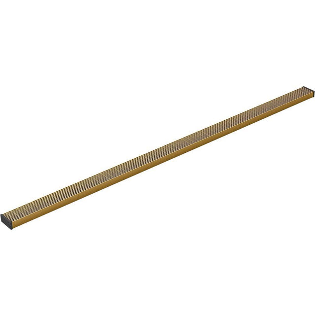 Kohler - 2-1/2'' x 60'' linear drain grate with lattice pattern - Vibrant Brushed Moderne Brass