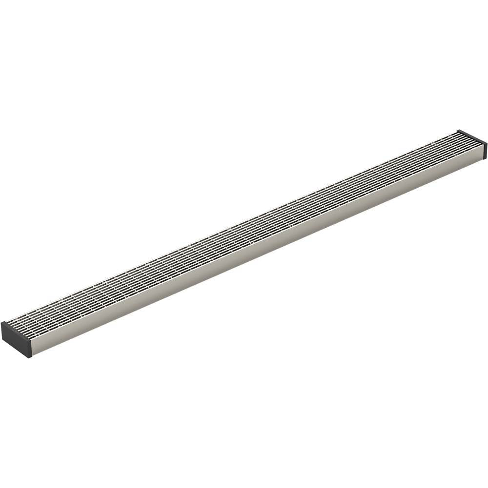 Kohler - 2-1/2'' x 36'' linear drain grate with lattice pattern - Anodized Brushed Nickel