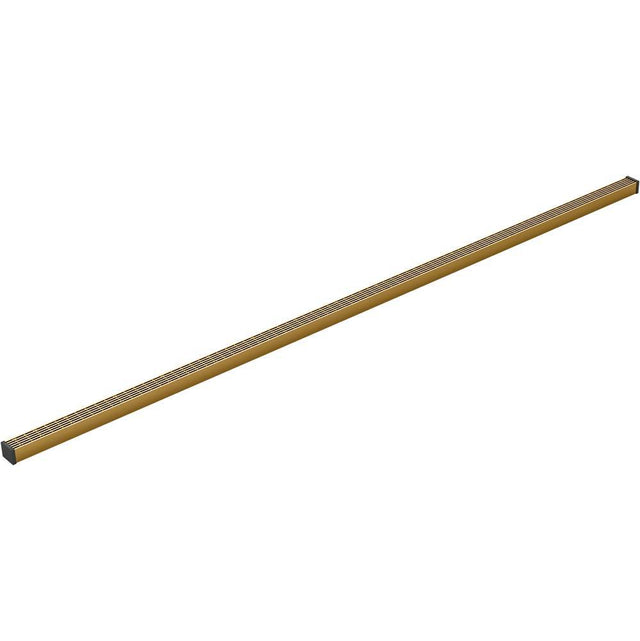 Kohler - 1-1/4'' x 60'' linear drain grate with lattice pattern - Vibrant Brushed Moderne Brass