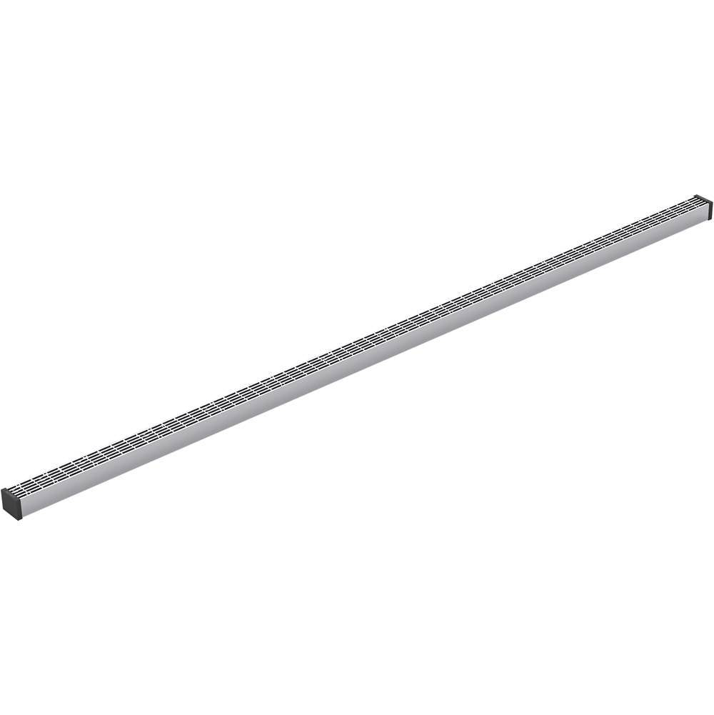 Kohler - 1-1/4'' x 48'' linear drain grate with lattice pattern - Bright Silver