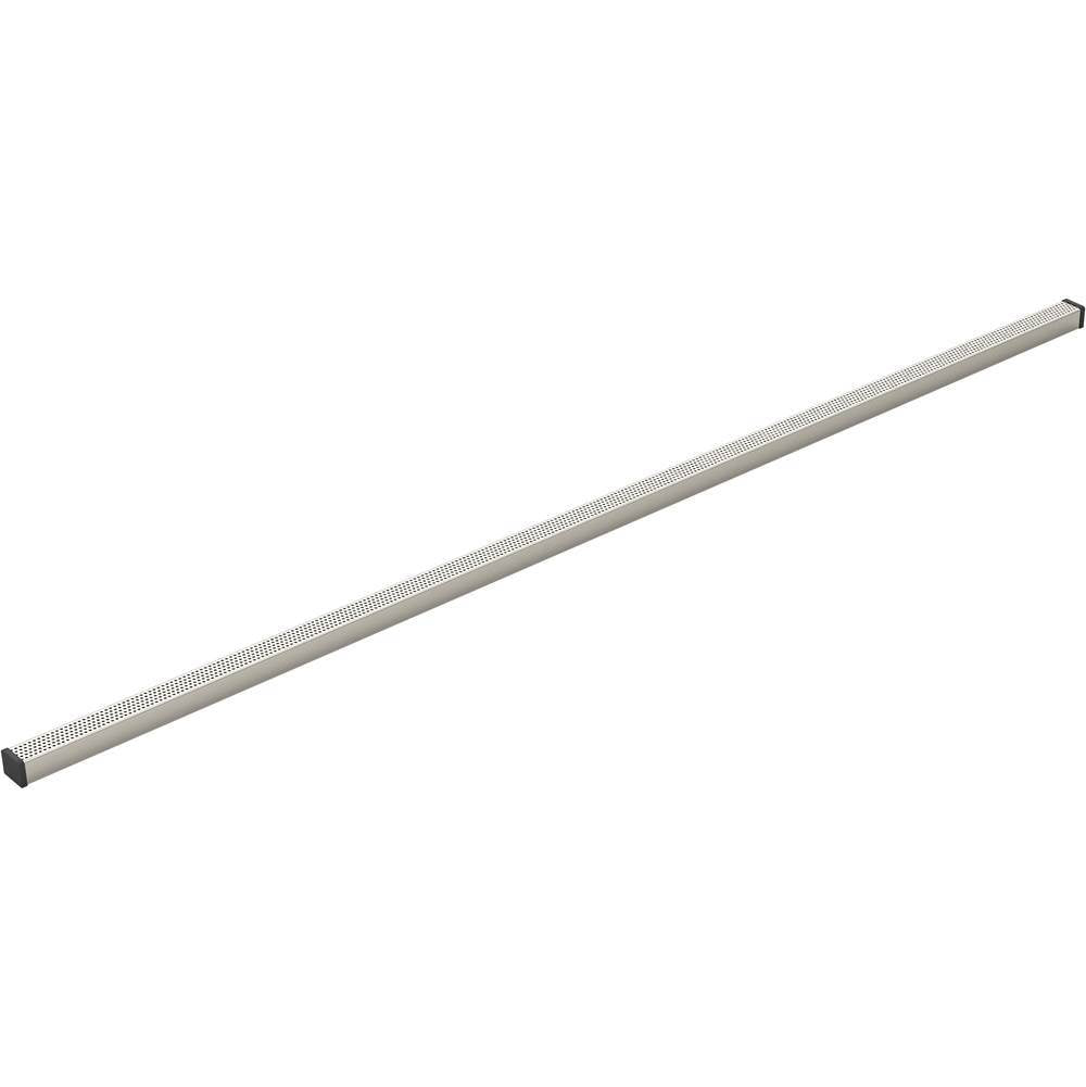 Kohler - 1-1/4'' x 60'' linear drain grate with perforated pattern - Anodized Brushed Nickel