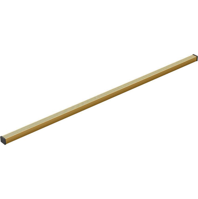 Kohler - 1-1/4'' x 48'' linear drain grate with perforated pattern - Vibrant Brushed Moderne Brass