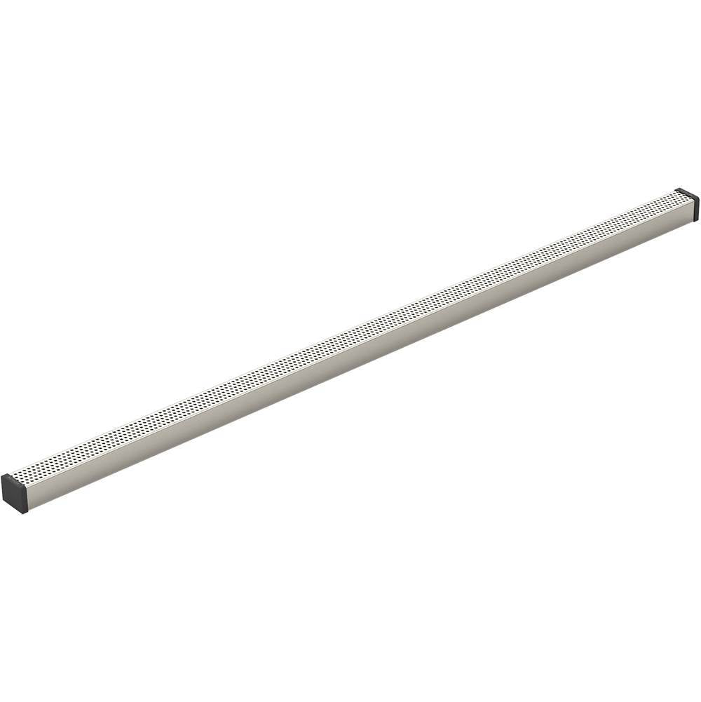 Kohler - 1-1/4'' x 36'' linear drain grate with perforated pattern - Anodized Brushed Nickel