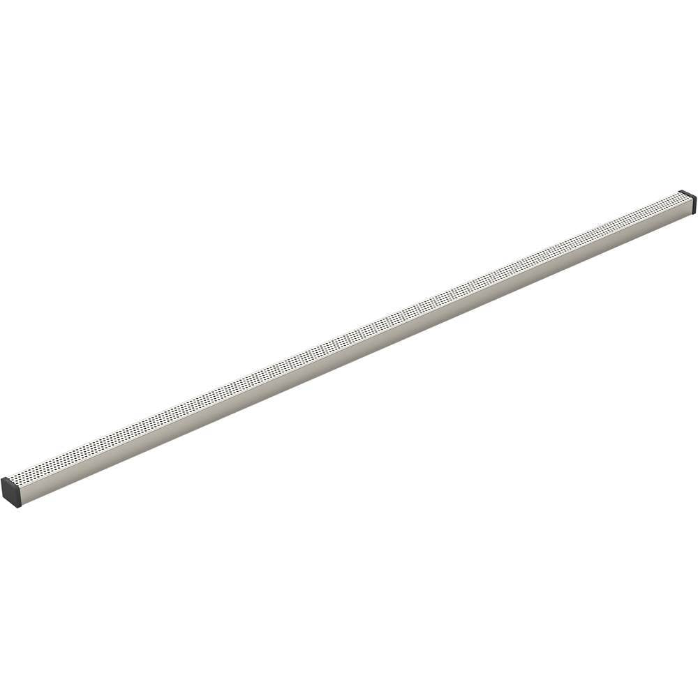 Kohler - 1-1/4'' x 48'' linear drain grate with perforated pattern - Anodized Brushed Nickel
