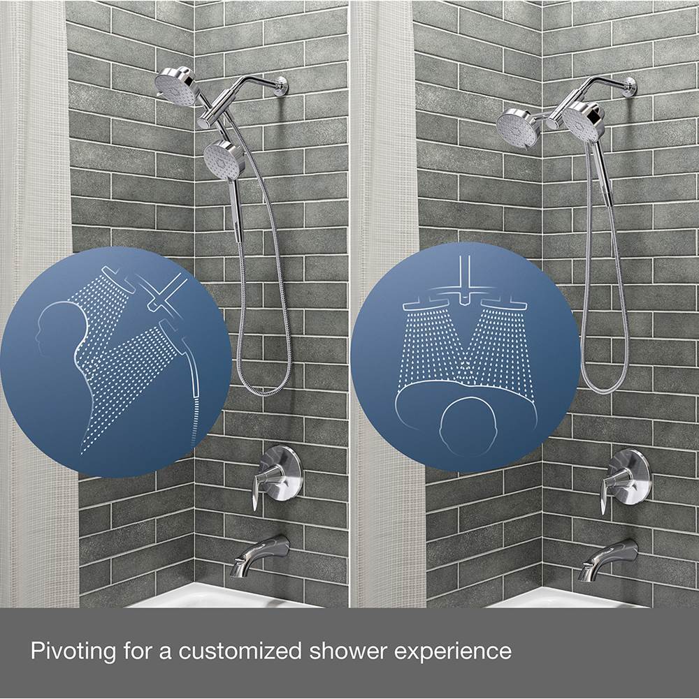 Awaken 2-in-1 multifunction 1.75 gpm shower combo kit