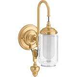 Kohler - Artifacts One-light adjustable sconce - Brushed Moderne Brass