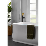 ToneE Floor-mount bath filler trim with handshower