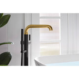 ToneE Floor-mount bath filler trim with handshower
