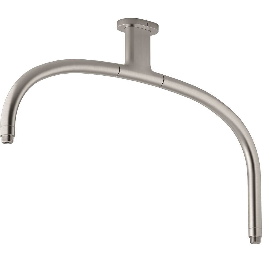 Kohler - Statement Ceiling-mount single-function dual rainhead arm - Vibrant Brushed Nickel