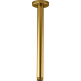Kohler - Statement 12'' ceiling-mount single-function rainhead arm and flange - Vibrant Brushed Moderne Brass