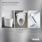 Eir One-piece elongated smart toilet, dual-flush