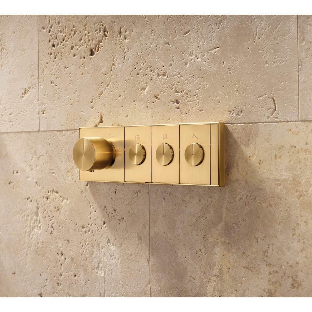 Anthem Three-outlet recessed mechanical thermostatic valve control