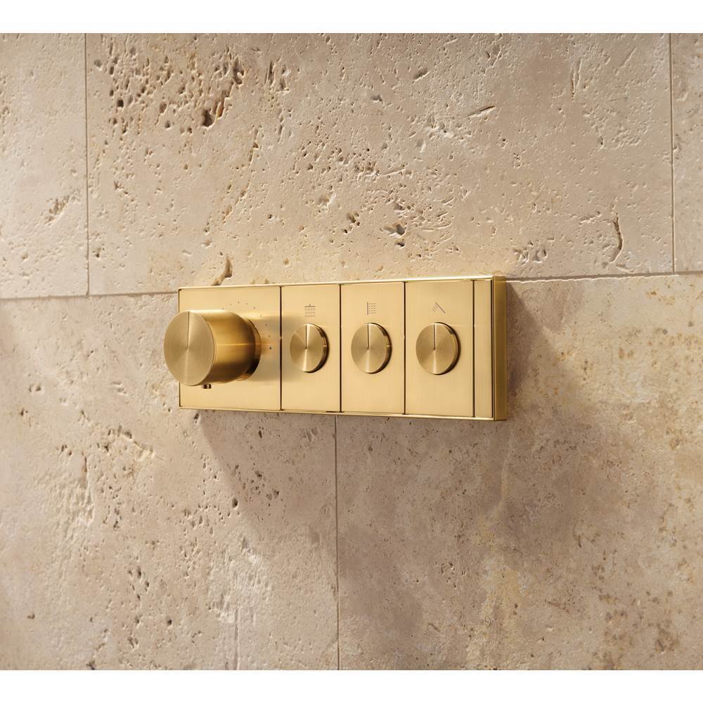 Anthem Three-outlet recessed mechanical thermostatic valve control