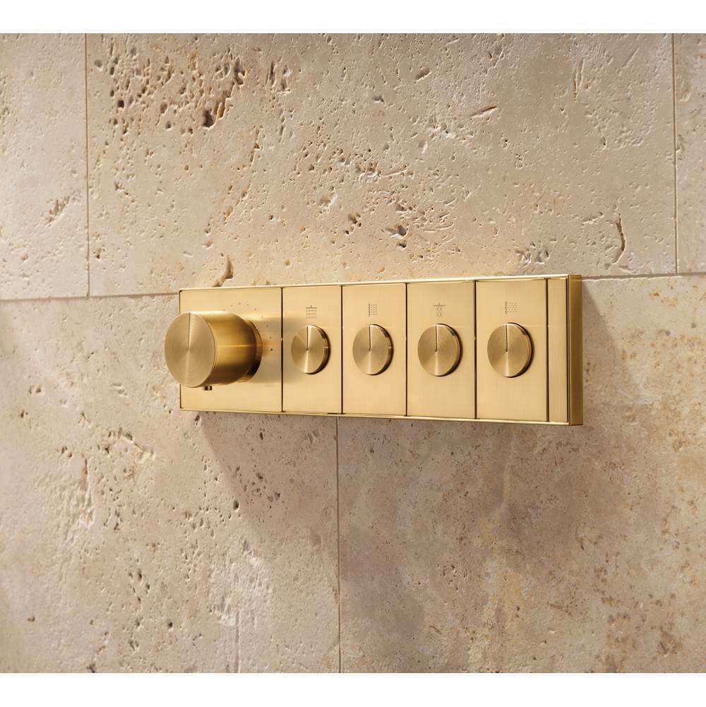 Anthem Four-outlet recessed mechanical thermostatic valve control