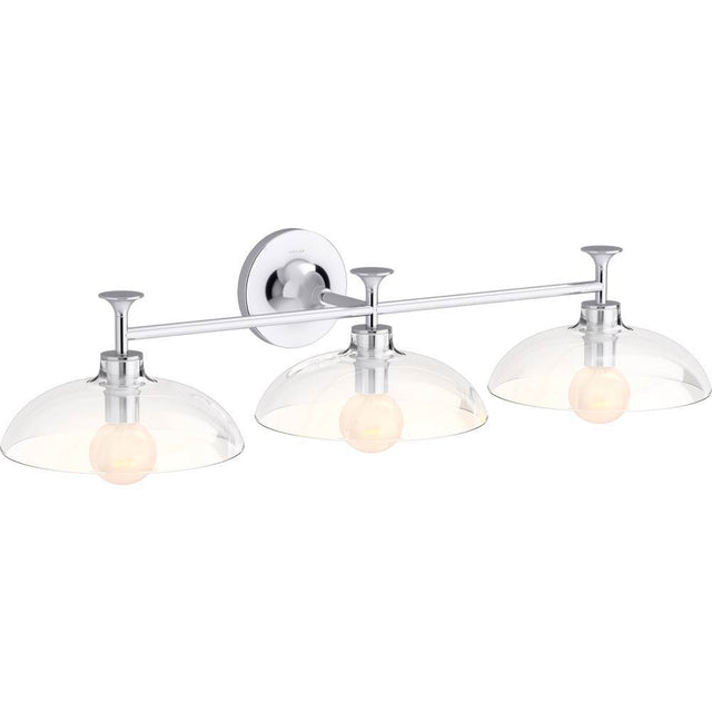 Kohler - ToneE Three-light sconce - Polished Chrome