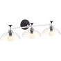 Kohler - ToneE Three-light sconce - Polished Chrome With Matte Black